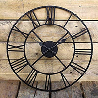 Thumbnail for Designer Metallic Black Roman Clock (Dia 24 inches)