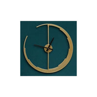 Thumbnail for Designer Metallic Crescent Moon Wall Clock (24 Inches)