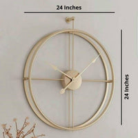 Thumbnail for Designer metallic Double Ring Wall Clock (Dia 24 Inches)
