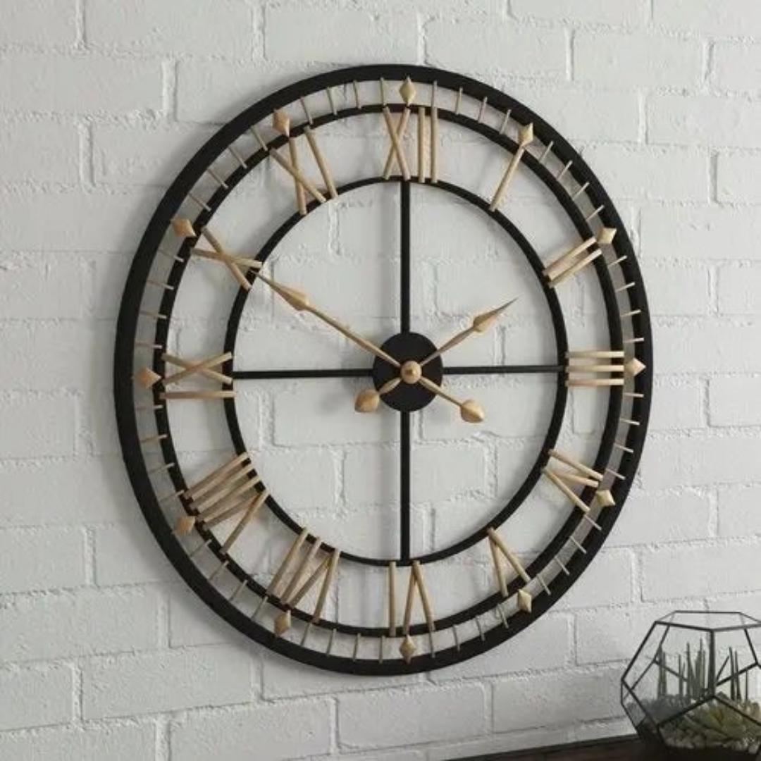 Designer metallic Modern Roman Clock (Dia 24 Inches)