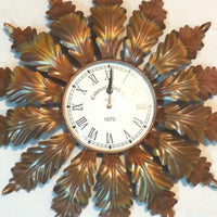 Thumbnail for Designer metallic Premium Flower Clock ( 8 x 24 Inches)