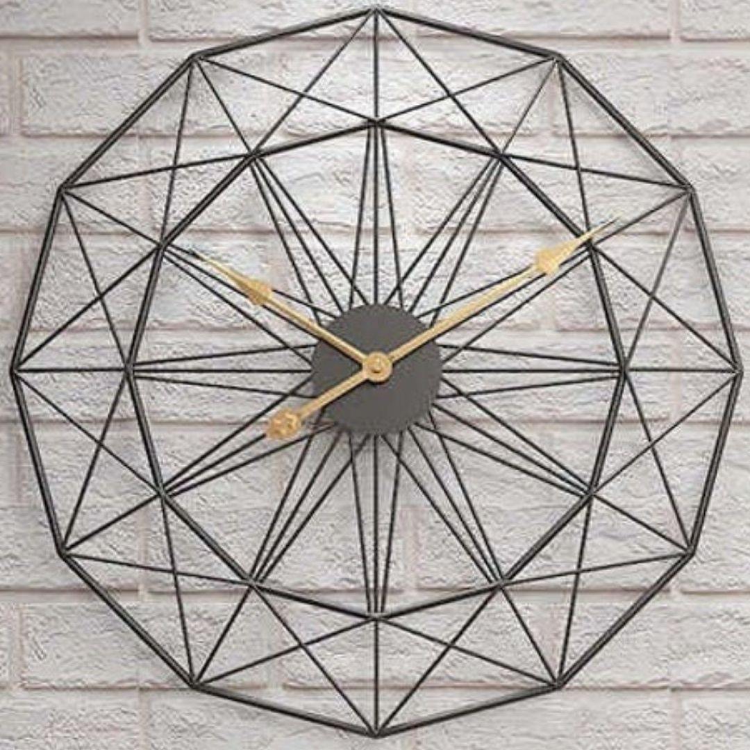 Designer Metallic Star Clock ( Dia 24 inches)