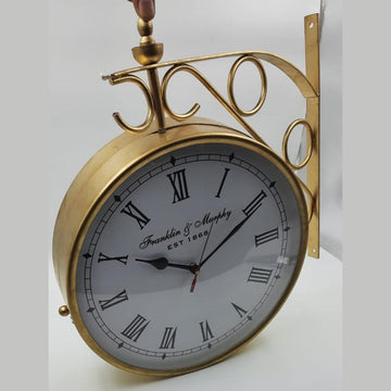 Designer metallic Victoria London Wall Clock (Dia 12 Inches)