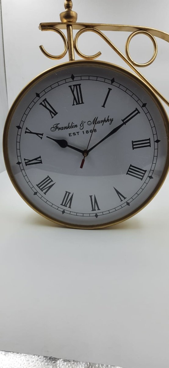 Designer metallic Victoria London Wall Clock (Dia 12 Inches)