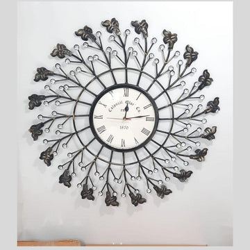 Designer metallic Wall clock with Roman Dial (24 Inches)