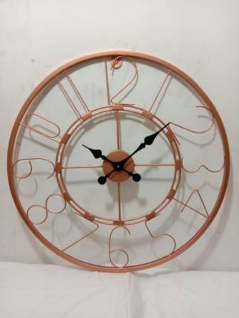 Designer metallic Wall Metal Number Clock (Dia 24 Inches)