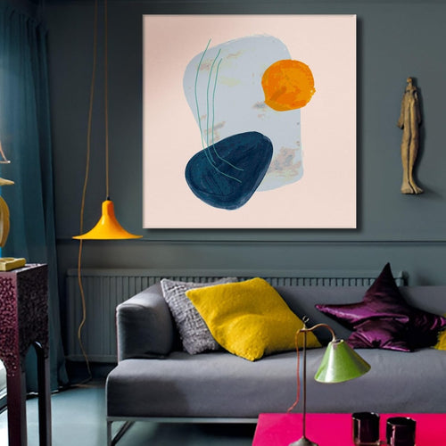 Divided Light Canvas Wall Painting (36 x 36 Inches)