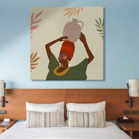 Thumbnail for Earthen Vessels Boho Canvas Wall Painting (36 x 36 Inches)