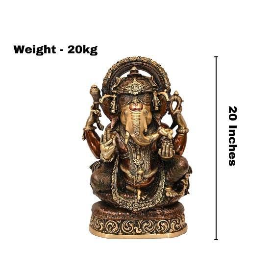 Ekdanta Ganesha (H 20 Inches, Weight 20 Kg)