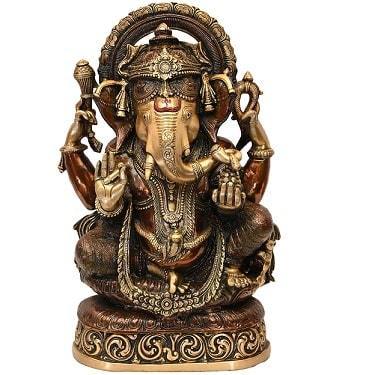 Ekdanta Ganesha (H 20 Inches, Weight 20 Kg)