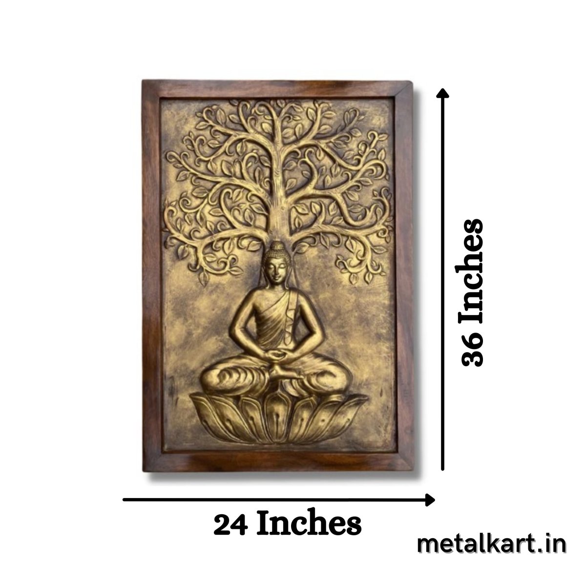 Enlightenment Buddha 3D Wall Art (36 x 24 Inches)