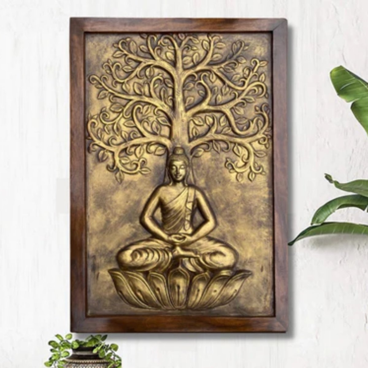 Enlightenment Buddha 3D Wall Art (36 x 24 Inches)