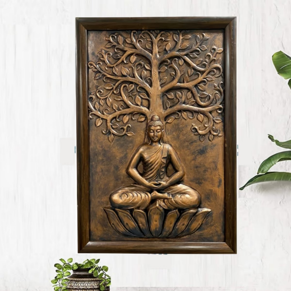 Enlightenment Buddha 3D Wall Art (36 x 24 Inches)