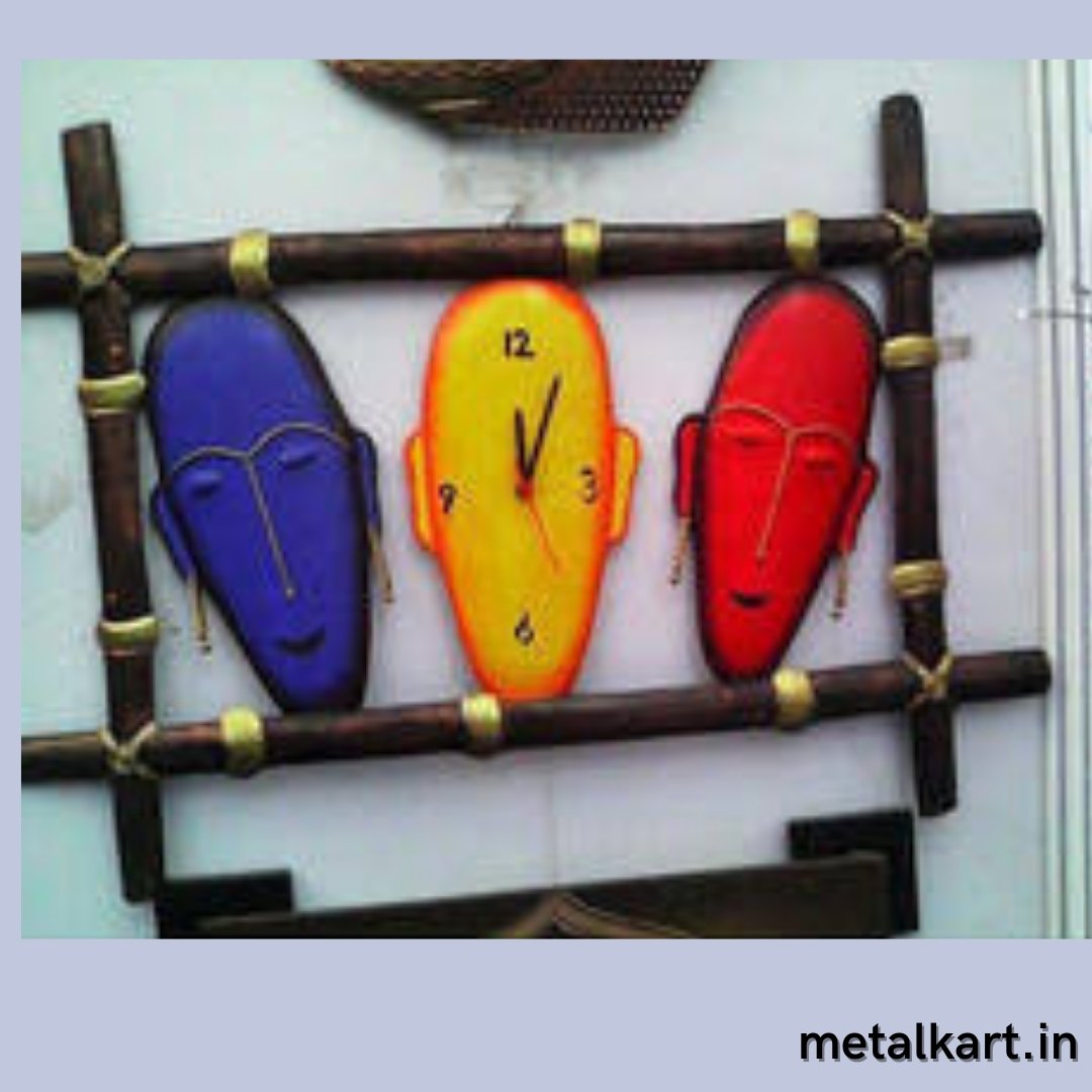 Faces and emotions wall clock (20 x 16 Inches)