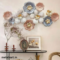 Thumbnail for Floral Symphony Metallic Wall Decor (48 x PROP Inches)