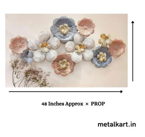 Floral Symphony Metallic Wall Decor (48 x PROP Inches)