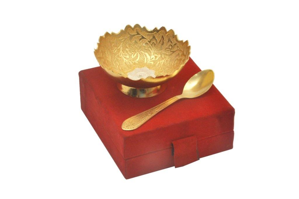 Fruit bowl gift set (Aluminium and Brass)