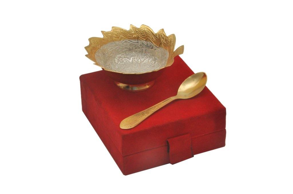 Fruit bowl gift set (Aluminium and Brass)