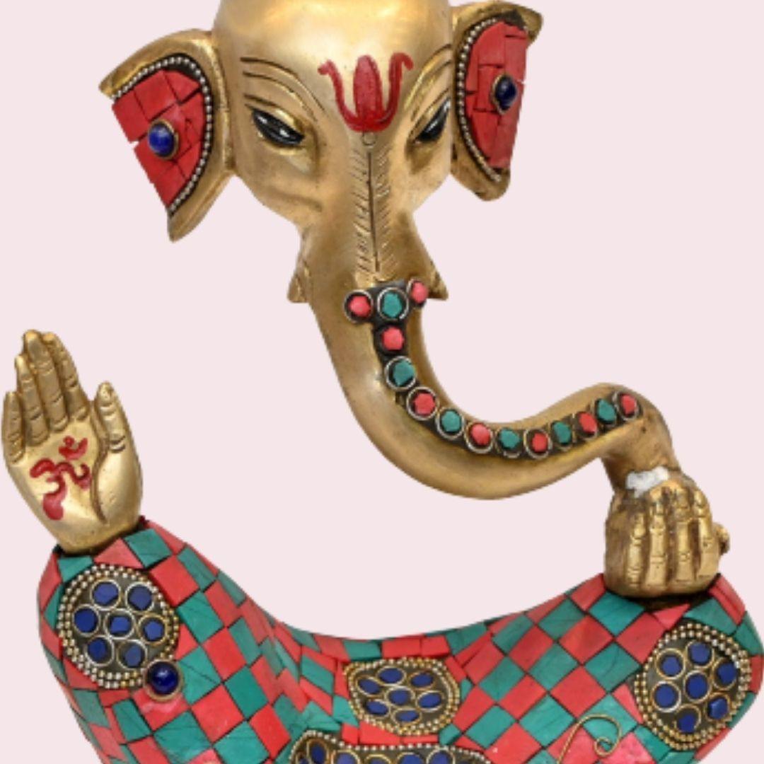 Gajanana (H 8.5 Inches, Weight 2.5 Kg)