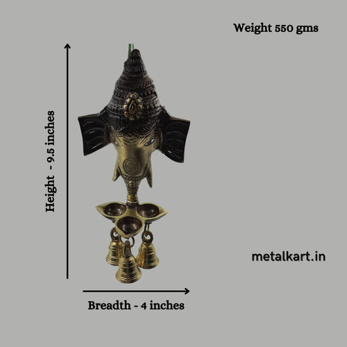 Gajraj Deepam (Weight 550 gms, Height 9.5 Inches)
