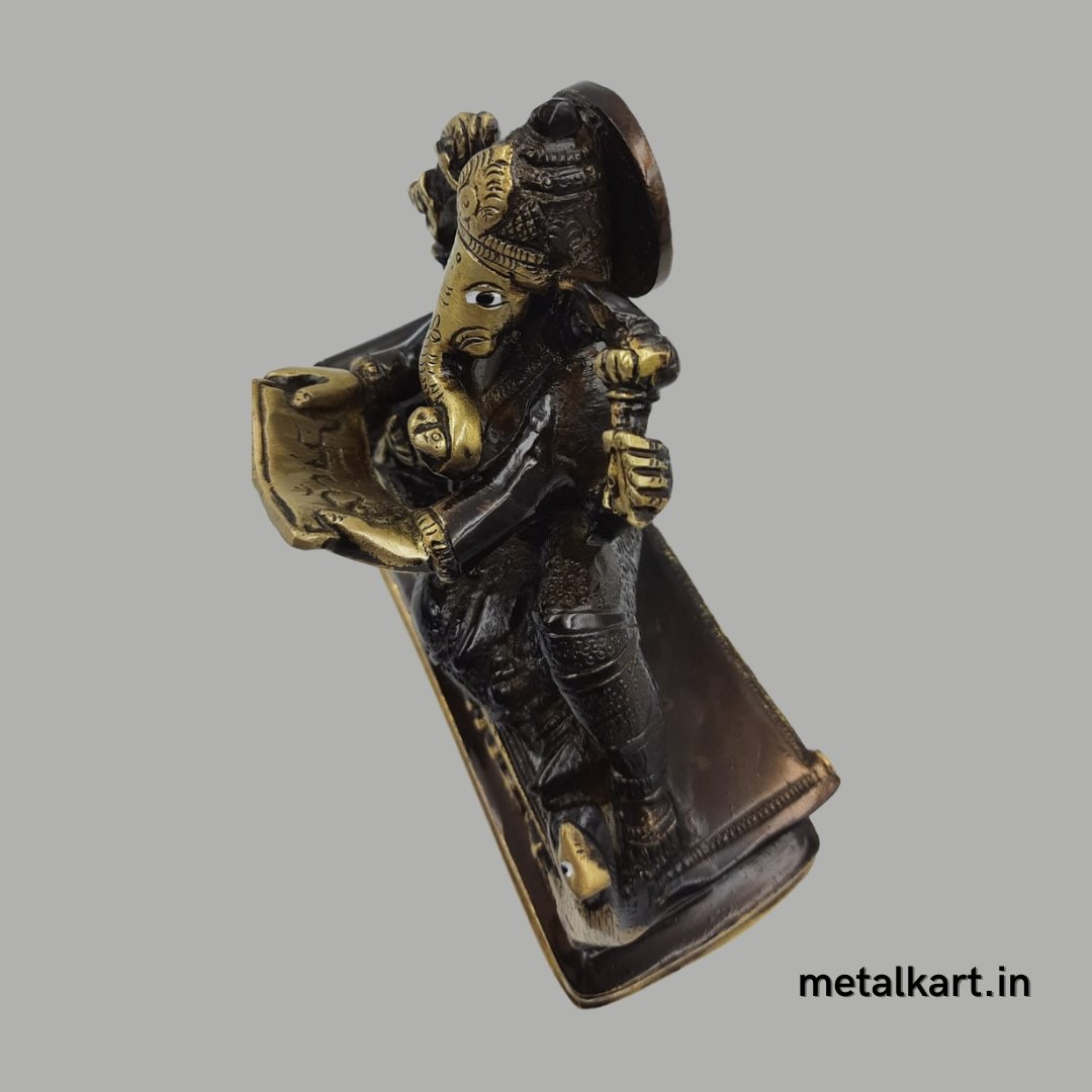 Ganesh Virajman (Weight 1386 gms, Width 4.9 Inches)