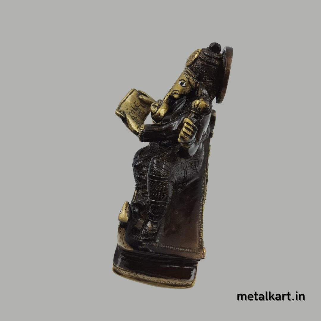 Ganesh Virajman (Weight 1386 gms, Width 4.9 Inches)