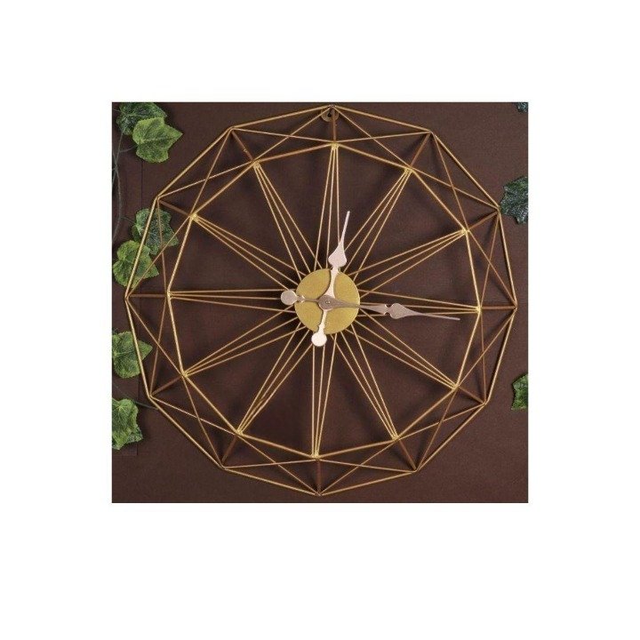 Geometrical design metallic wall clock (Dia 24 Inches)