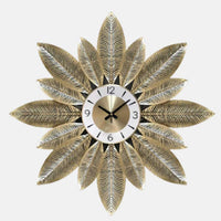 Thumbnail for Golden Flower Metal Wall Watch (30 x 30 Inches)