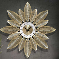 Thumbnail for Golden Flower Metal Wall Watch (30 x 30 Inches)