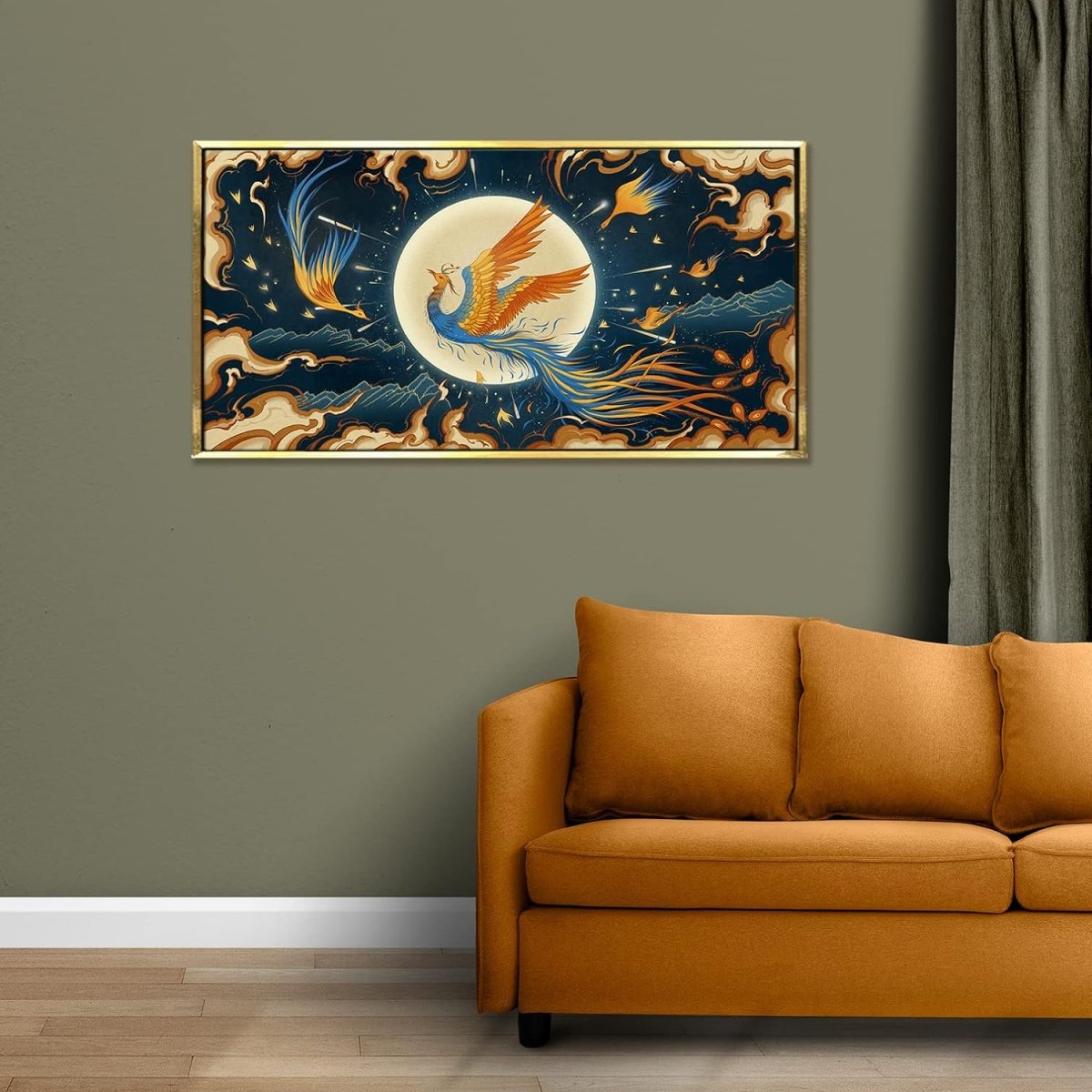 Guardian of the Night Canvas Wall Art for Bedroom (36 x 18 Inches)