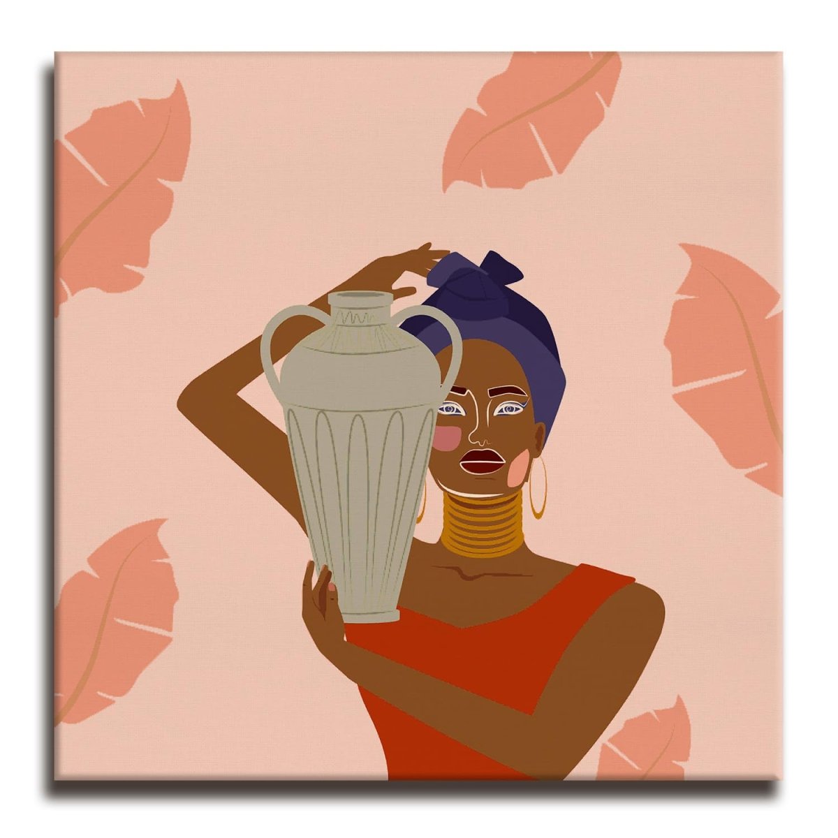 Guardian of the Wellspring Canvas Wall Painting (36 x 36 Inches)