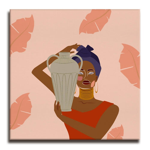 Guardian of the Wellspring Canvas Wall Painting (36 x 36 Inches)