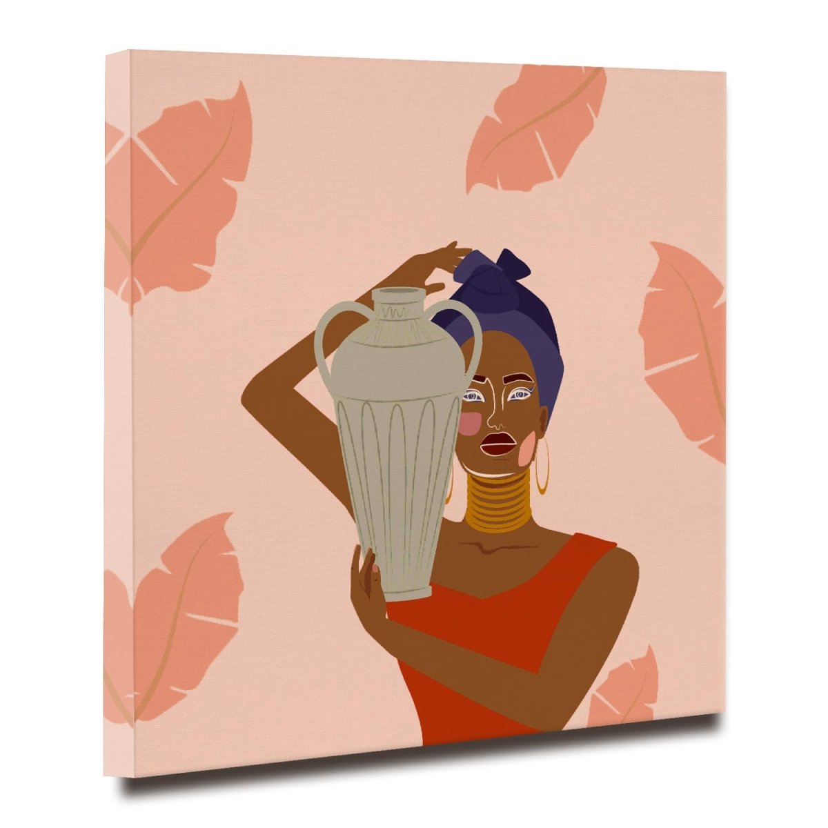 Guardian of the Wellspring Canvas Wall Painting (36 x 36 Inches)