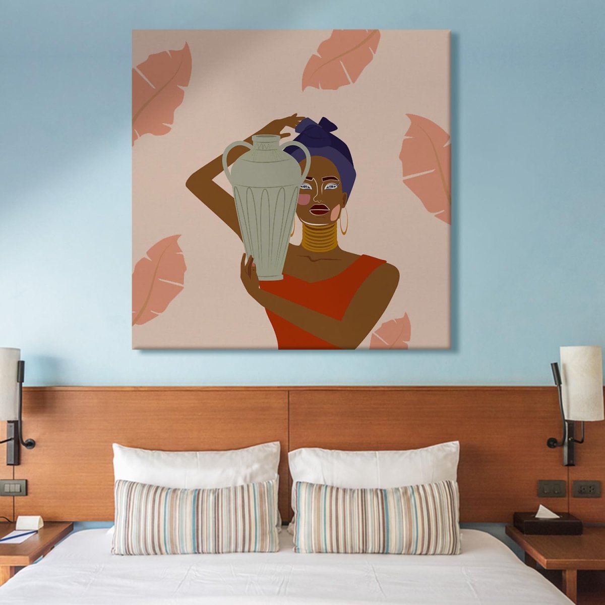 Guardian of the Wellspring Canvas Wall Painting (36 x 36 Inches)