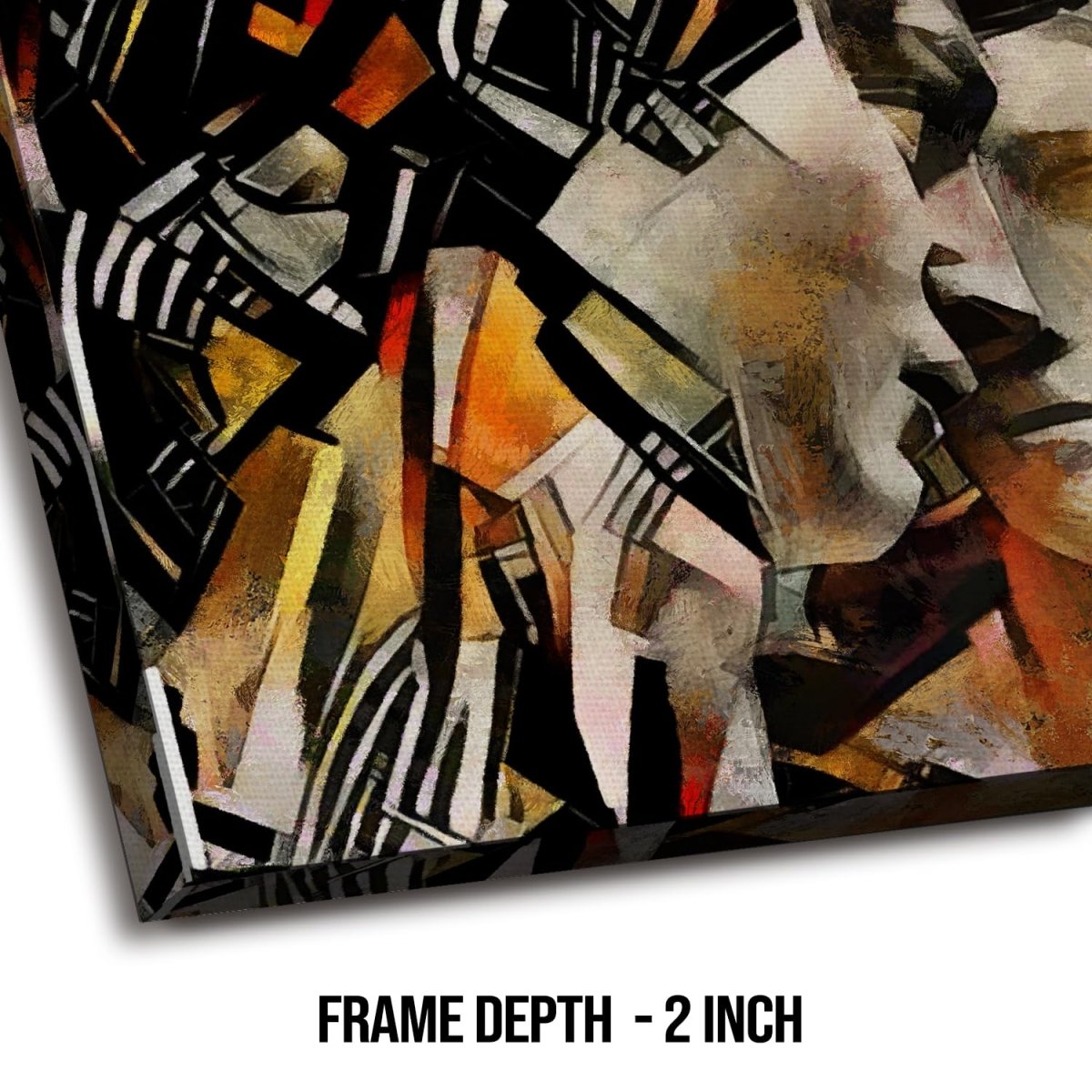 Guardians: Abstract Wall Art on Canvas (36 x 36 Inches)