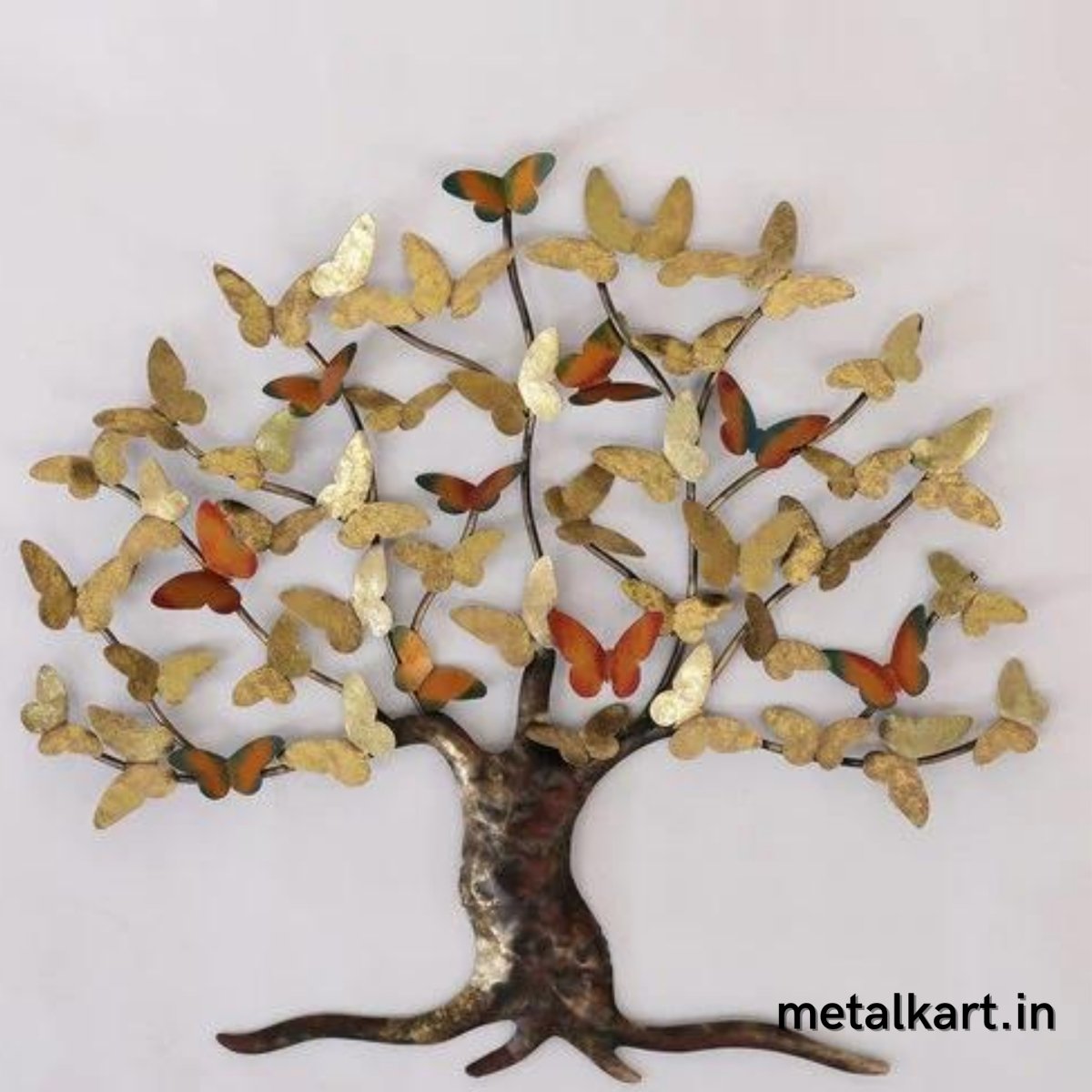 Handcrafted Butterfly Leaves Wall Tree (37 x 33 Inches)
