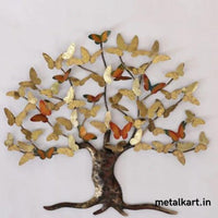 Thumbnail for Handcrafted Butterfly Leaves Wall Tree (37 x 33 Inches)