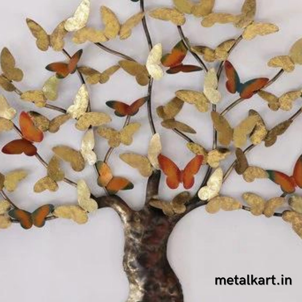 Handcrafted Butterfly Leaves Wall Tree (37 x 33 Inches)