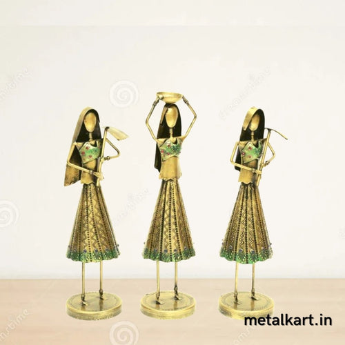 Handcrafted Empowered 3 Ladies to Work For living room (4.5*4.5*13 Inches)