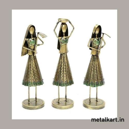 Handcrafted Empowered 3 Ladies to Work For living room (4.5*4.5*13 Inches)