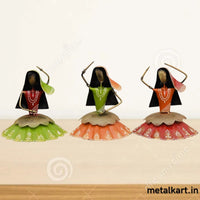 Thumbnail for Handcrafted Set of 3 Traditional Rajasthani Kalbeliya Dancers Table décor (8*8*10 Inches)
