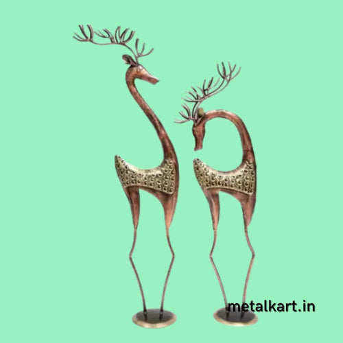 Handcrafted Set of Beloved Deer For living room (8.5*6*33 approx)