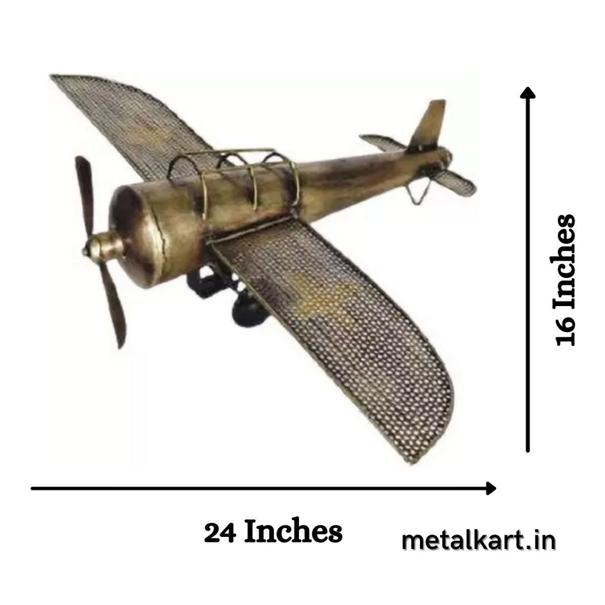 Handcrafted Vintage German Fighter Plane for Table Top (24*7*16 Inches approx)
