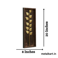 Thumbnail for Handmade MDF Framed Titan Leaf Wall Decor (20 x 8 Inches)