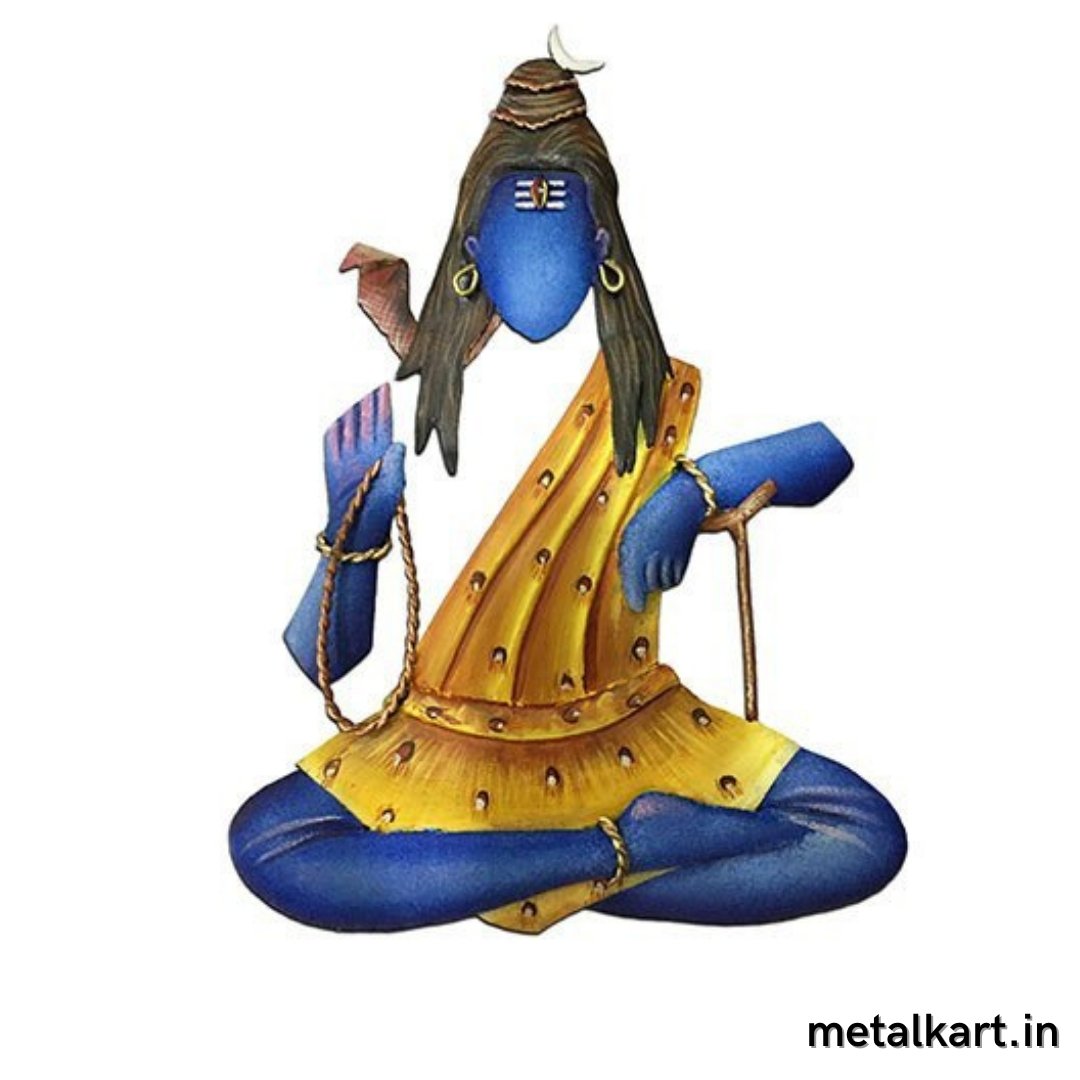 Har Har Shambhu Metallic Wall Art (24 x 20 Inches)