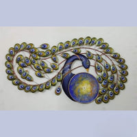 Thumbnail for Haughty peacock design wall clock (29 x 15 Inches