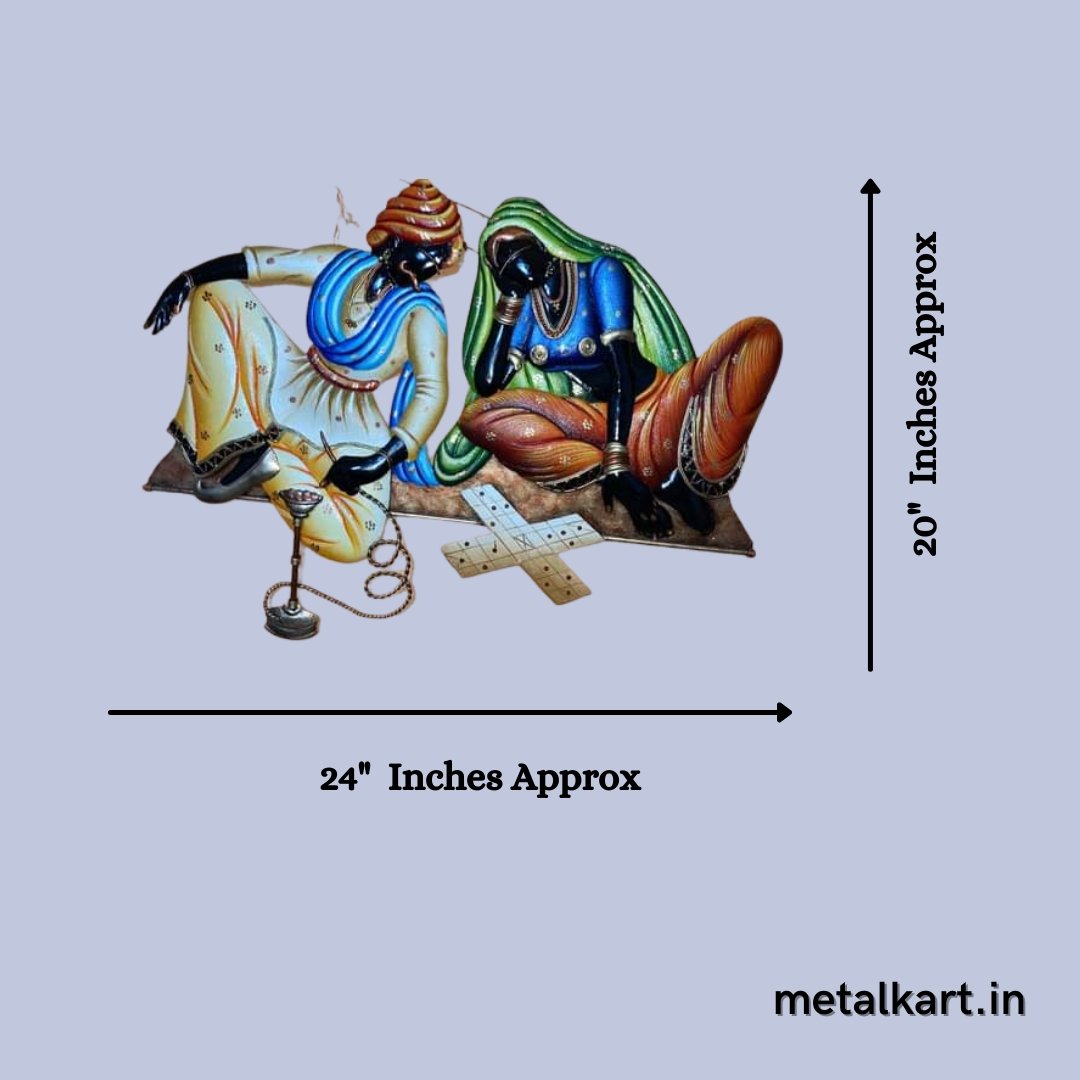 Indian Khel Pacchisi and Chausar (24 x 20 Inches)