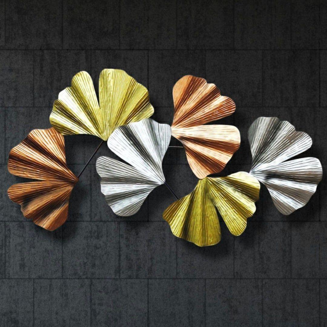 Iron metallic leaf art (42 x 24 Inches)