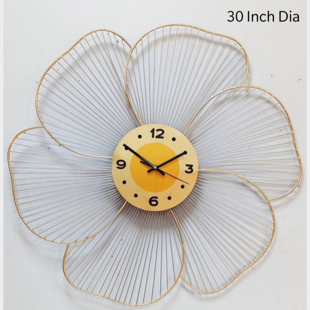 Iron Wall Flower Watch (30 Inch Diameter)