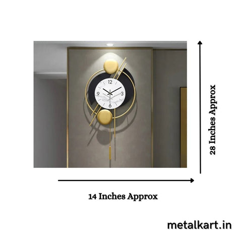 Kaalchakra Plantes Wall Clock (14 x 28 Inches)